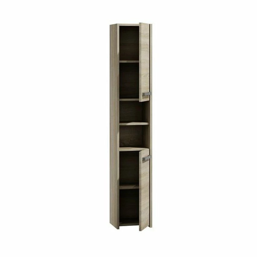 Tout neuf 🌟 Hucoco PISA - Colonne armoire salle de bain - 30x30x170 cm - Meuble salle de bain - Rangement salle de bain - sonoma 😀 – Image 2