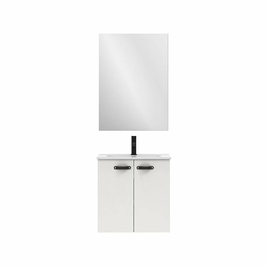 Sortie 😍 Amizuva Set ANEKO H.50 x L.50 x P.35, effet blanc brillant 🛒