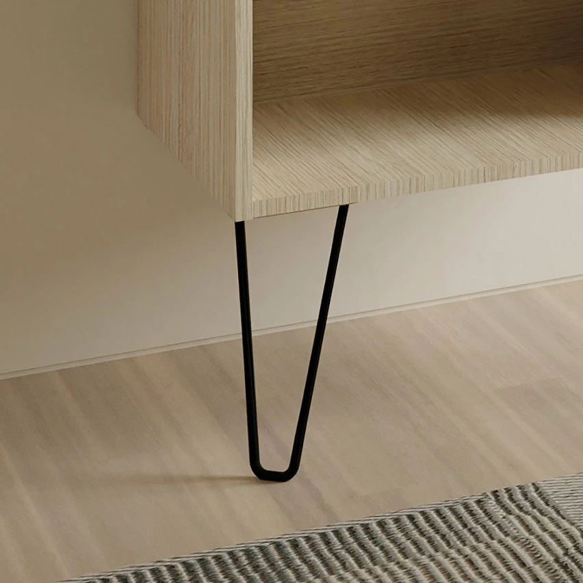 Coupon 🎉 Amizuva Ensemble de meuble, vasque et miroir YOKO avec un tiroir et un niche H.56,5 x L.80 x P.46 , effet blanc brillant 💯 – Image 3