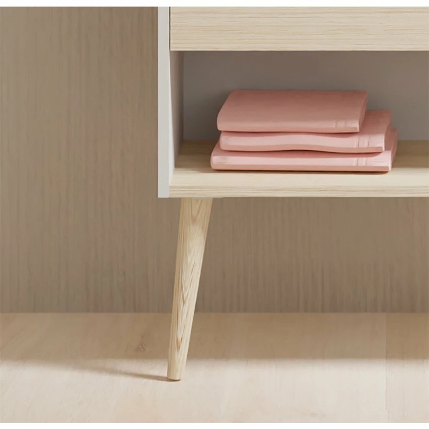 Top 10 ✨ Amizuva Ensemble de meuble, vasque et miroir NARA avec un tiroir et un niche H.56,5 x L.80 x P.46 , effet Blanco Mate/ Chêne sablé 😀 – Image 3